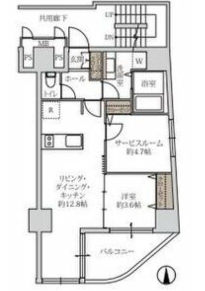 グラシア堺筋本町　間取り
