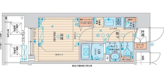 アスヴェル新大阪SOUTH　間取り