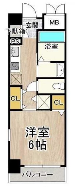 CITY SPIRE靭公園　間取り