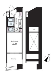 エステムコート大阪・中之島南　間取り