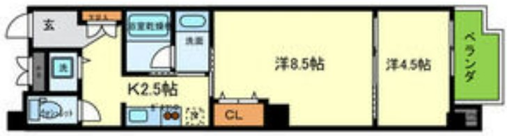 日本橋コゥジィアパートメント 間取り