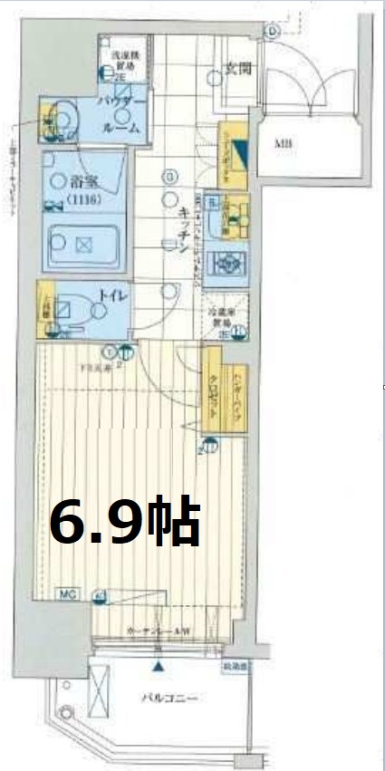 レジュールアッシュ難波リュクス　間取り