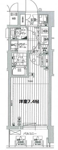 8階の間取り図