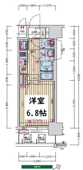 プレサンス立売堀パークシティ　間取り
