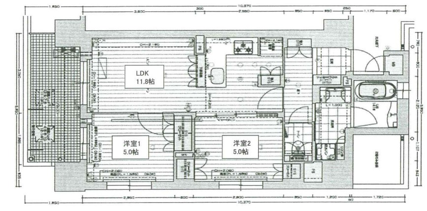 リーガル南久宝寺Ⅱ　間取り