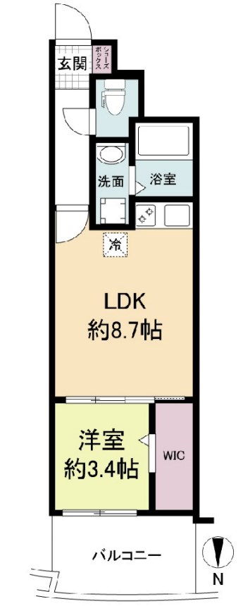 セレニテ堺筋本町プリエ　間取り