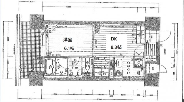 リーガルあみだ池新町　間取り