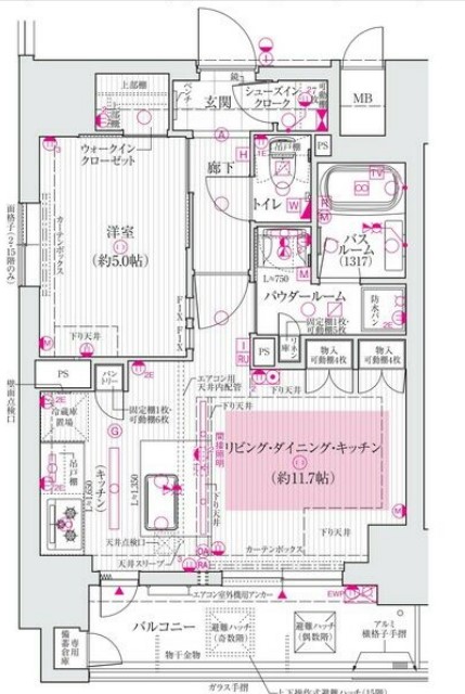 エステムプラザ南船場レジスタ　間取り 