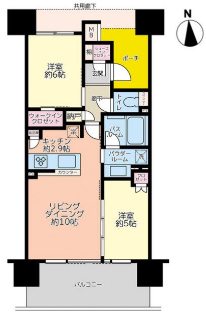 シティテラス谷町四丁目　間取り