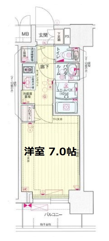 プレサンス南森町ライズ 間取り