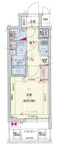 プレサンス梅田東アルファ 間取り