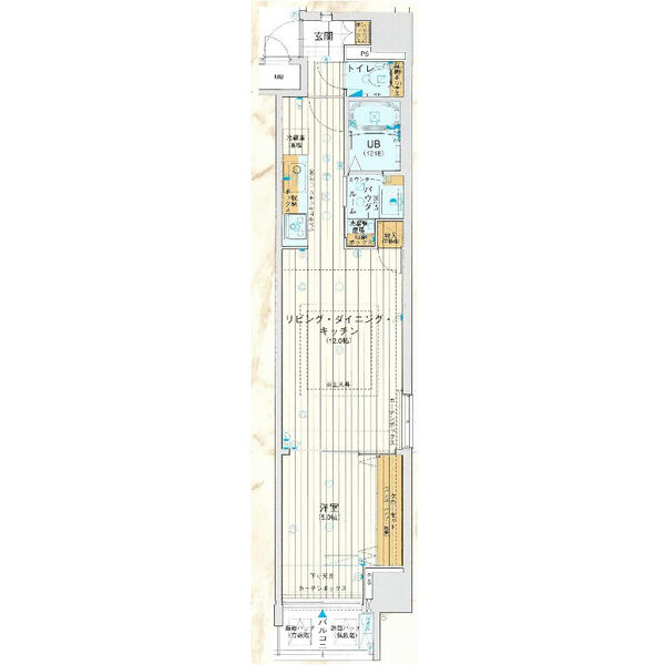 レオンコンフォート南堀江　間取り