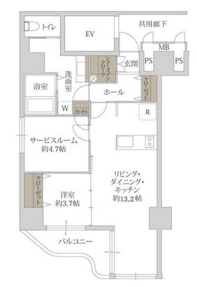 グラシア堺筋本町 間取り