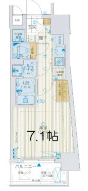 アスヴェル大阪城WESTⅡ 間取り