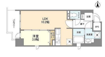 アヴェニール北浜　間取り