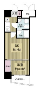 APRILE南森町　間取り