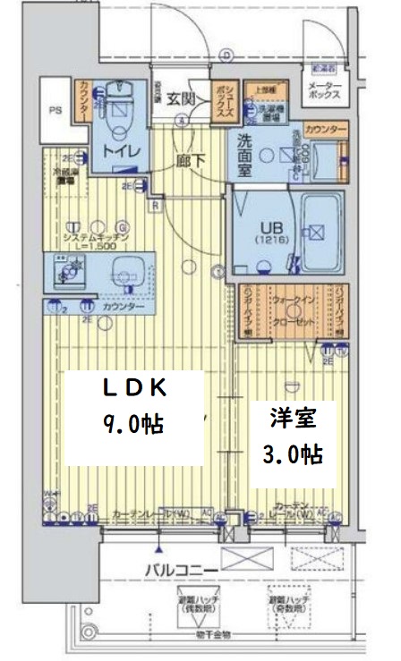 レオンコンフォート難波南Ⅱ　間取り