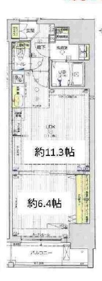 フォーリアライズ本町レクス　間取り