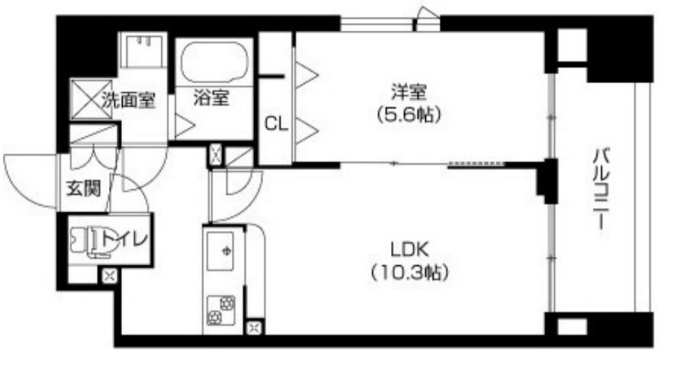 アーバネックス谷町　間取り図