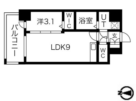 ミラージュパレス難波グランツ　間取り