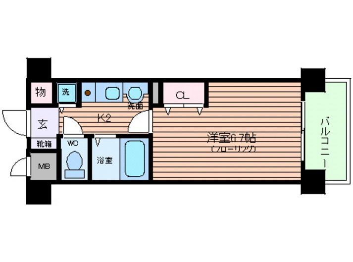 エイペックス天神橋I　間取り