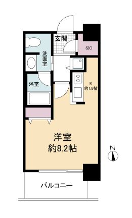 クロスレジデンス大阪新町　間取り