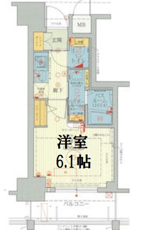 エステムプラザ難波WESTリバークロス 間取り