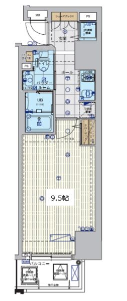 エスライズ北堀江　間取り