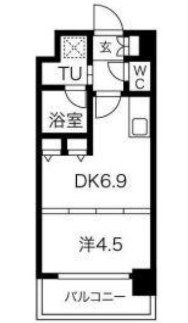 エスレジデンス淀屋橋 　間取り