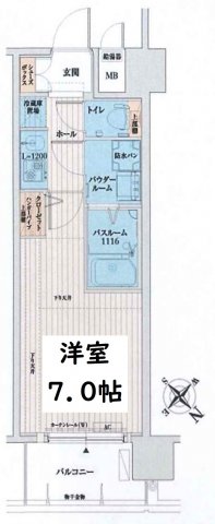 アドバンス西梅田Ⅲエミネンス　間取り