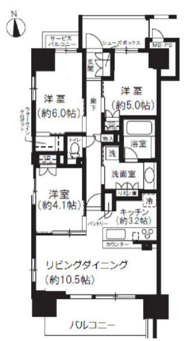 ブランズ天王寺勝山 間取り