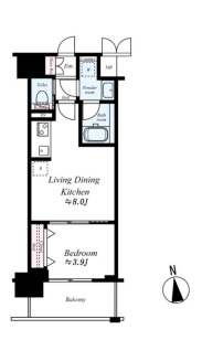 レオンコンフォート本町東Ⅲ　間取り