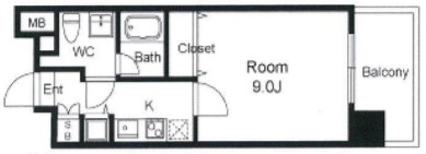 レジュールアッシュ福島　間取り