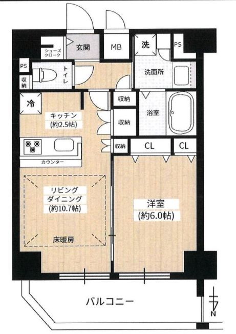 アドバンス大阪城レガーレ　間取り