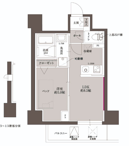 サザンクレストなんば南　間取り