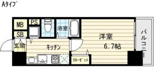 プレサンス立売堀アーバンスタイル　間取り