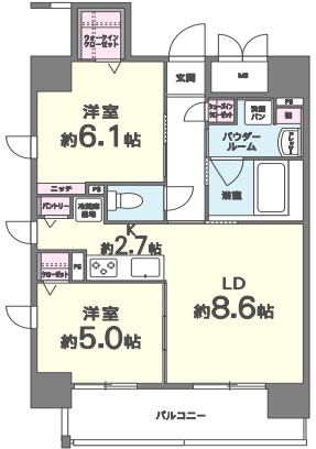 ルセル上町台 間取り