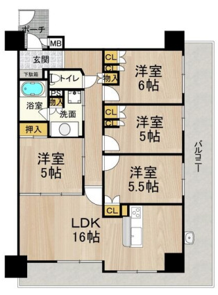 フロンティアタワー日本橋(旧CITY SPIRE日本橋) 間取り
