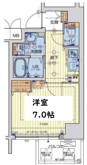 セオリー難波パレ　間取り