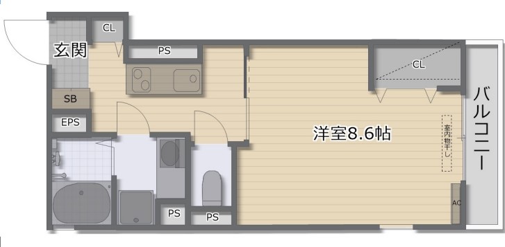 ヴィーブル阿倍野west　間取り
