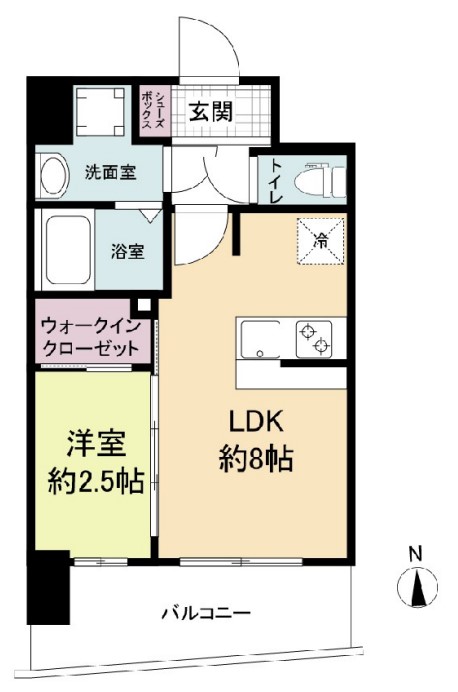 アドバンス難波ラシュレ 間取り