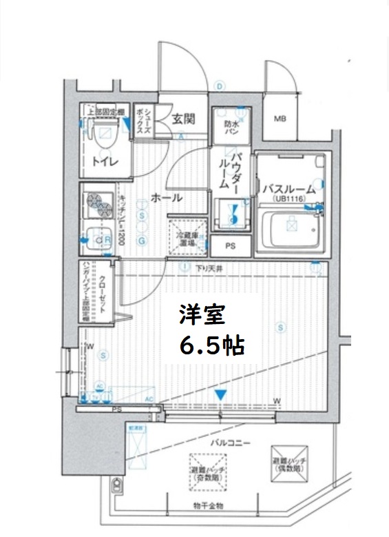プロシード大阪ＷＥＳＴアドリア　間取図