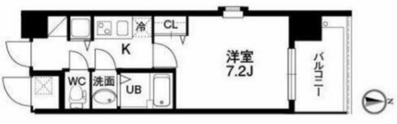 クラウンハイム北心斎橋フラワーコート　間取り
