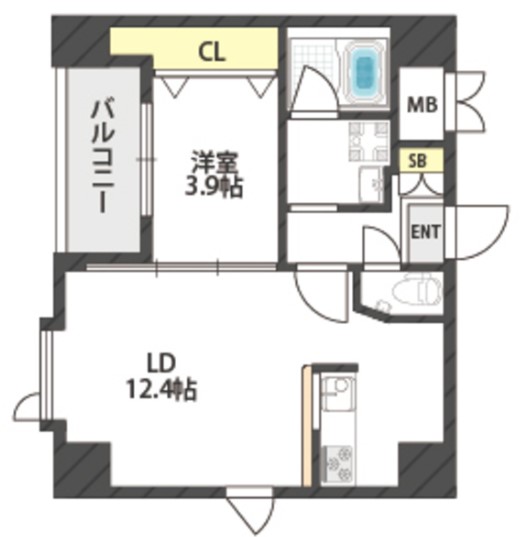 ルリーフ真法院　間取り