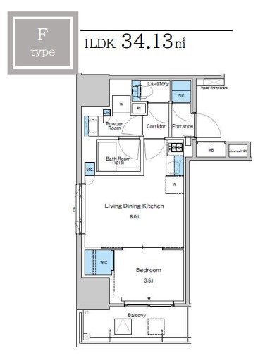 2階の間取り図