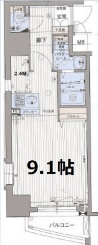 プレサンス中之島公園パークレジデンス　間取り