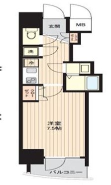 アドバンス心斎橋ラシュレⅡ　間取り