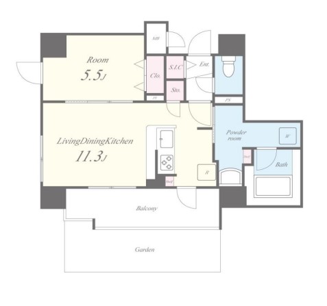 SKYレジデンス大阪梅田　間取り図