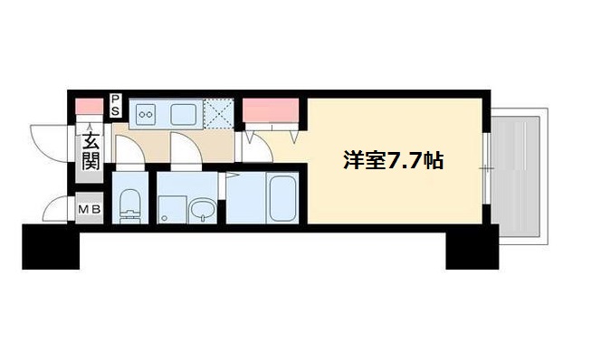 レジュールアッシュ梅田リュクス　間取り