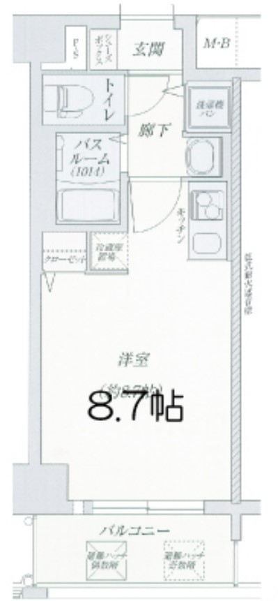 レジデンス福島Ⅱ 間取り
